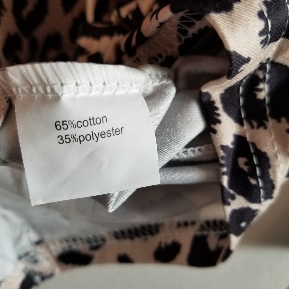 🌻 Miselon Leopard Long Sleeve Wrap Knot Shirt - Picture 7 of 7